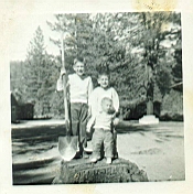 Eric 153.jpg: 1957?  Mark, Kirk and Eric